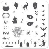 Halloween - Boo! (CjSH-06) - CJS Small Stamping Plate